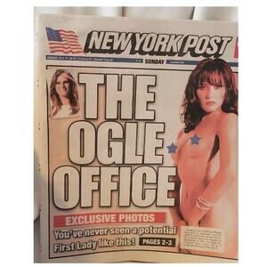Melania Trump Nudes New York Post Newspaper July 31 2016 The Ogle Office B20